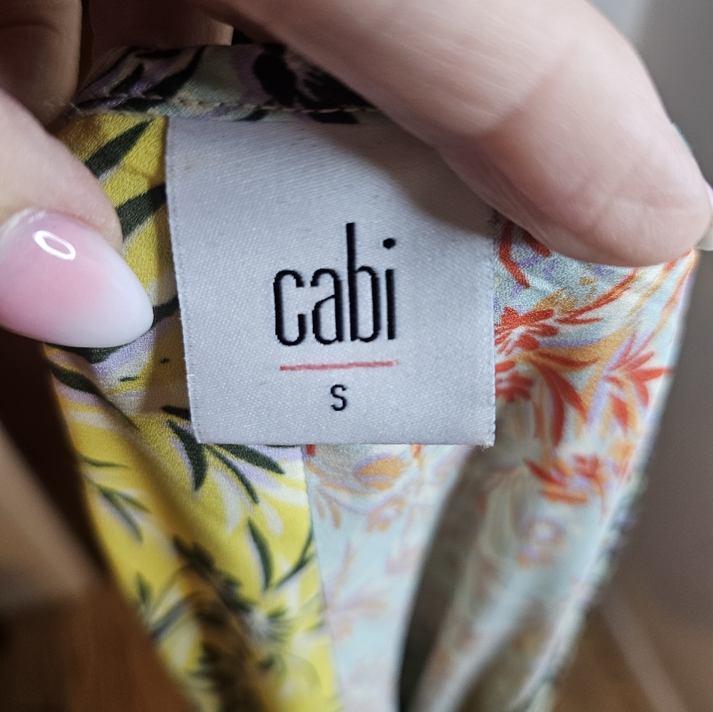 Yellow/multi color Cabi tunic top - Picture 8 of 9